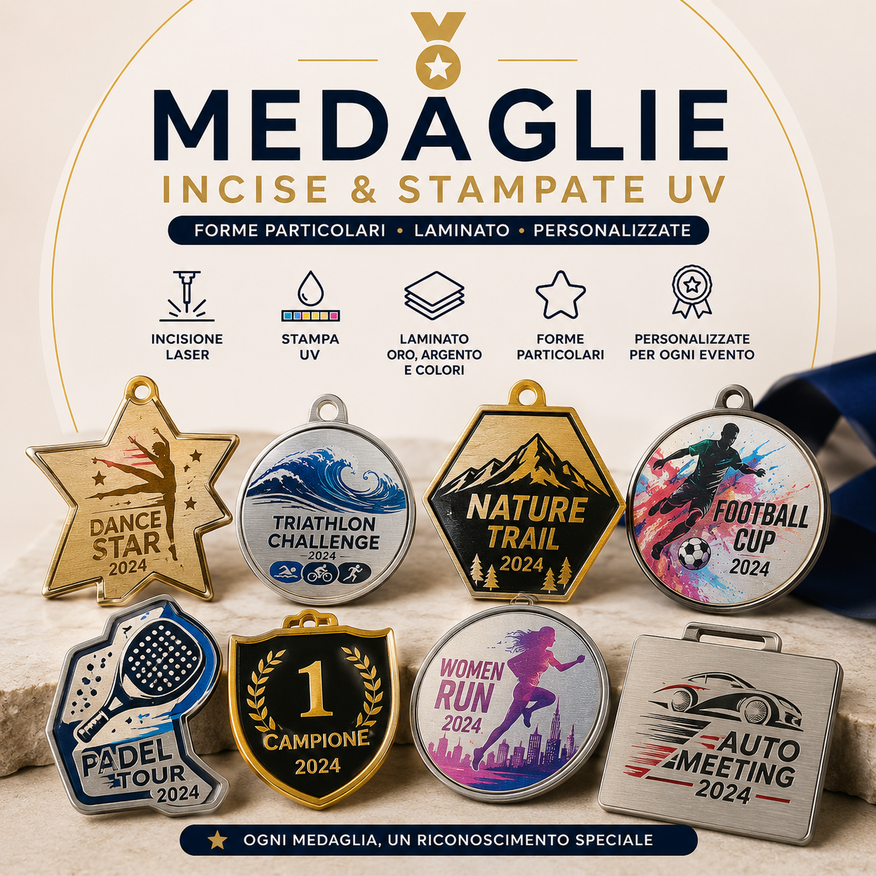 Medaglie e targhe Personalizzate