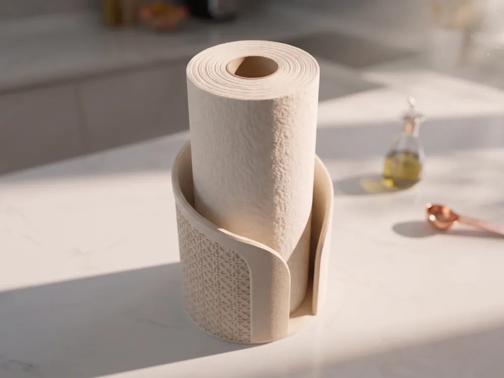 Porta Rotolo di Carta da Cucina Kumiko Minimalista – Design Japandi e Scandinavo