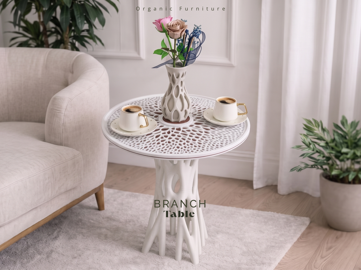 Branch Side Table – Tavolino Laterale in Stampa 3D dal Design Organico