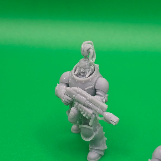Miniatura Soldato Sci-Fi in Resina - Wargame 32mm Stampa 3D
