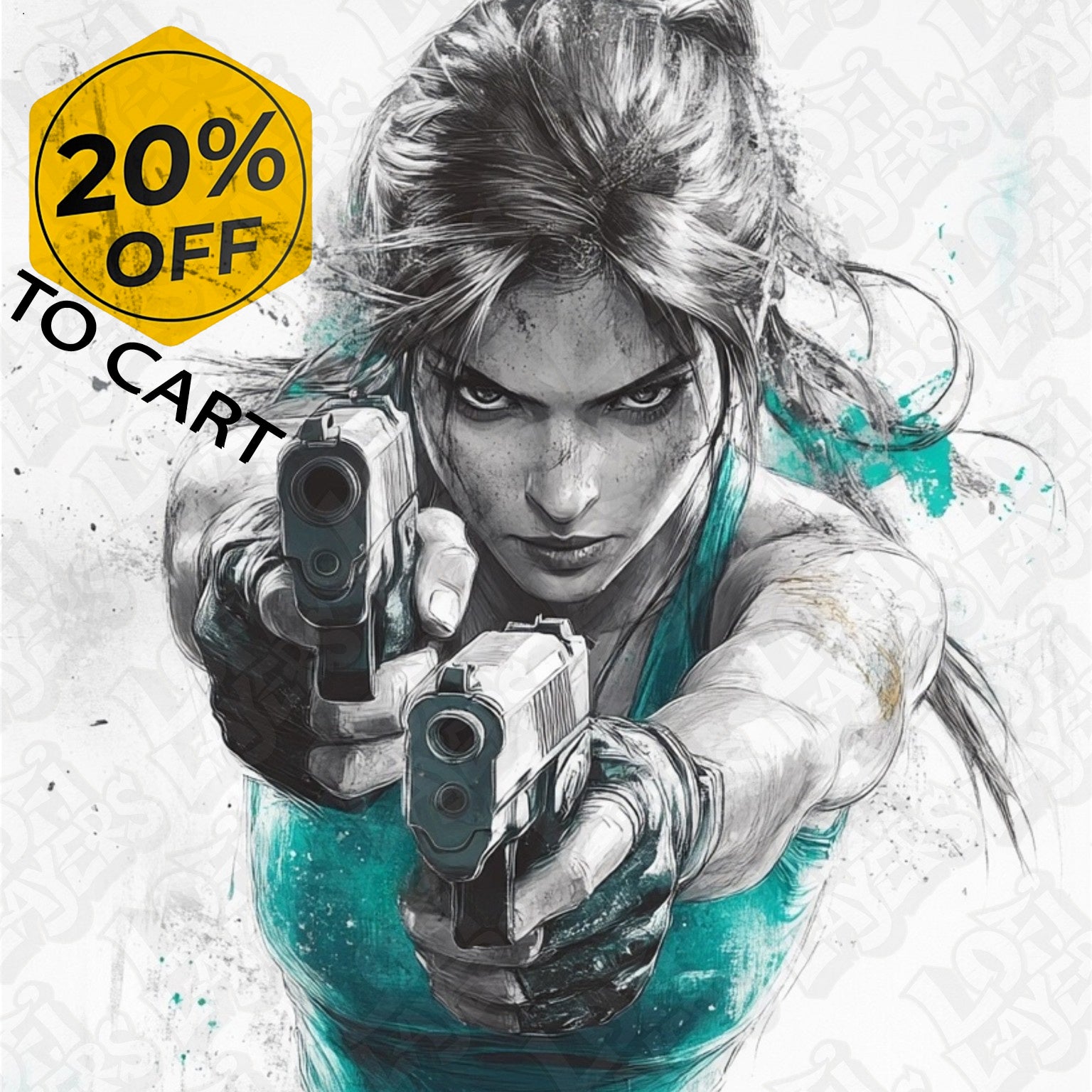 Quadro 3D – Lara Croft Tribute