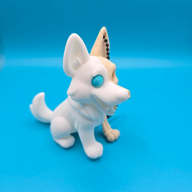 Portachiavi Cane Scheletrico 3D – Design metà osso metà cartoon