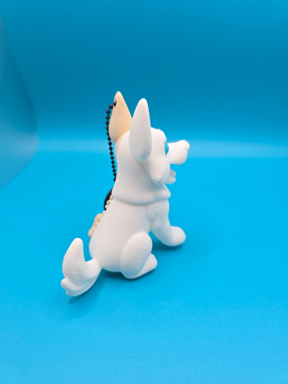 Portachiavi Cane Scheletrico 3D – Design metà osso metà cartoon