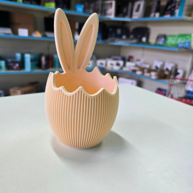 Contenitore Decorativo Pasquale con Orecchie di Coniglio – Porta Ovetti e Decorazione Primaverile