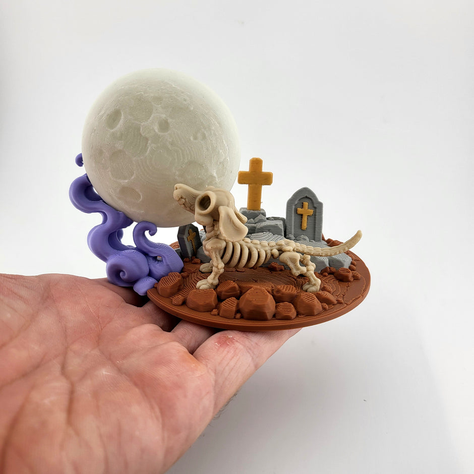Bassotto Scheletro | Decorazione Halloween Cane Luminosa