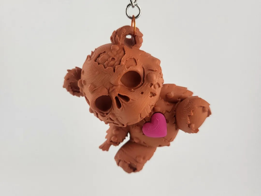 Portachiavi Orsetto Teschio – Portachiavi Horror e Gotico 3D Stampato
