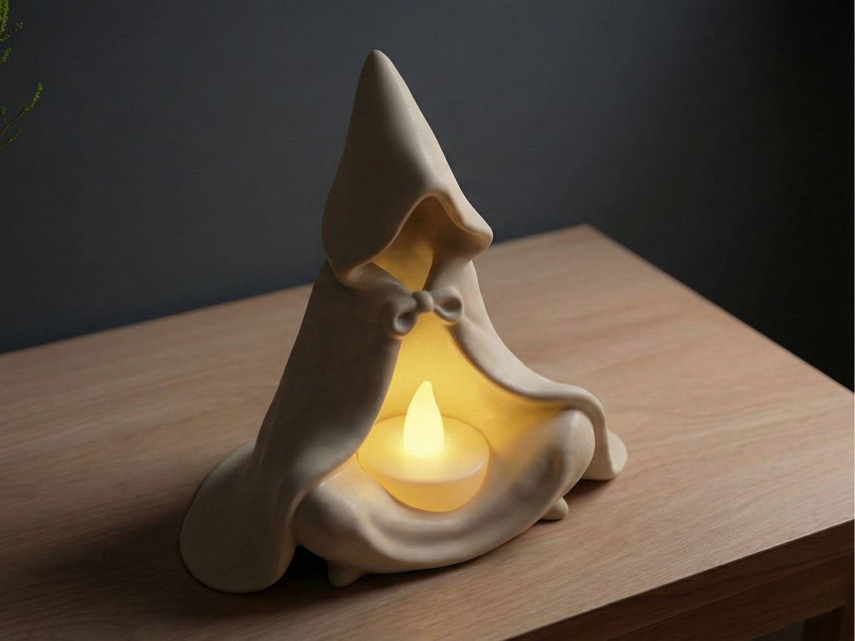 Mystic Monk – Porta Luce LED Decorativo 3D