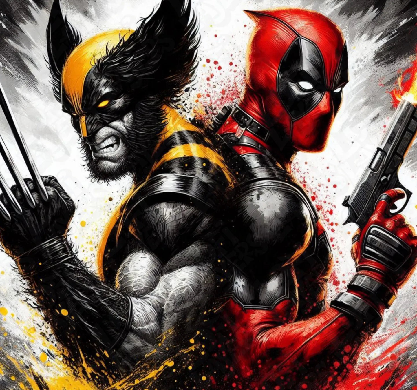 Quadro 3D – Deadpool & Wolverine Tribute