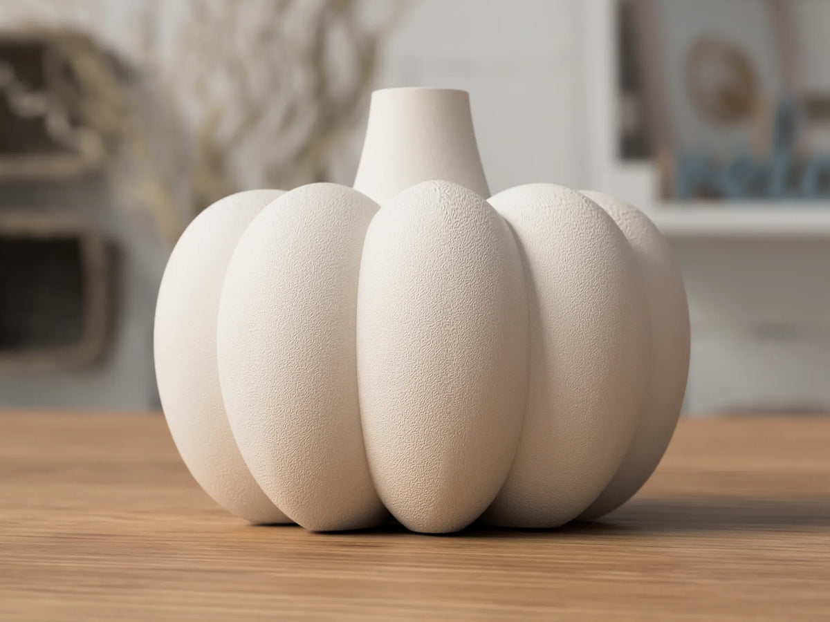 Vaso Pumpkin – Design minimalista stampato in 3D