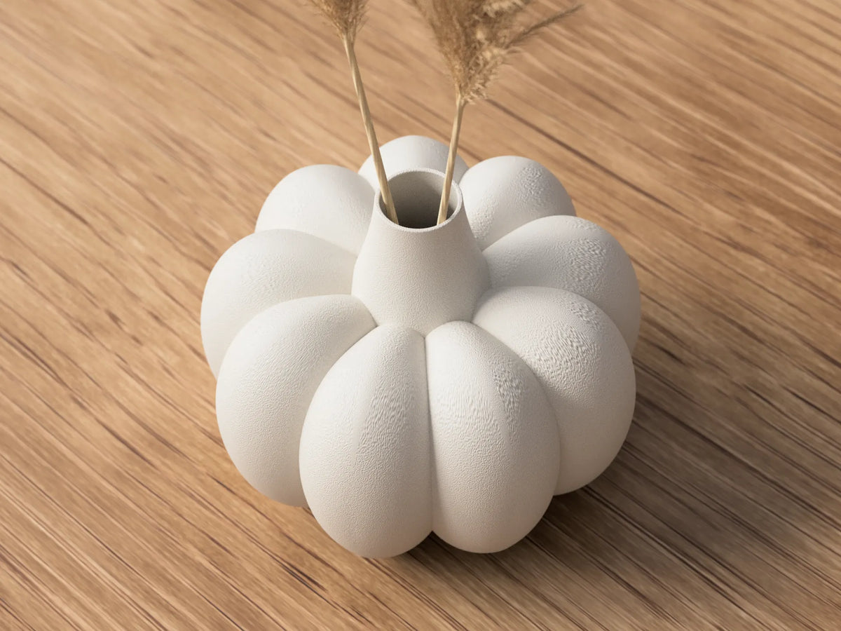 Vaso Pumpkin – Design minimalista stampato in 3D