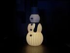 Pupazzo di Neve Moderno con Portacandela LED