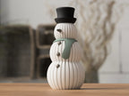 Pupazzo di Neve Moderno con Portacandela LED