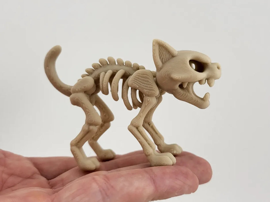 Cat Skeleton Halloween – Gatto Scheletro Decorativo Stampato in 3D