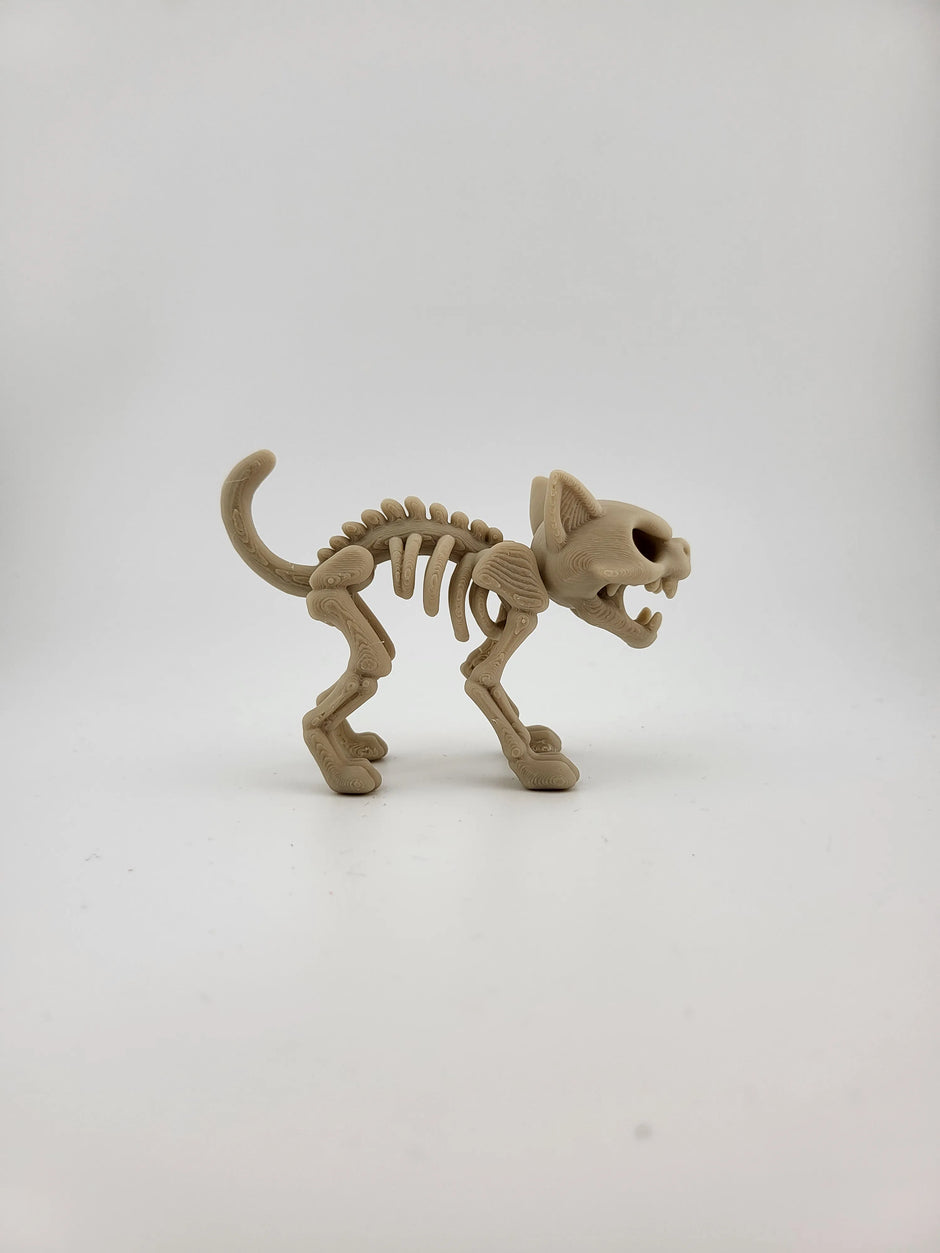 Cat Skeleton Halloween – Gatto Scheletro Decorativo Stampato in 3D
