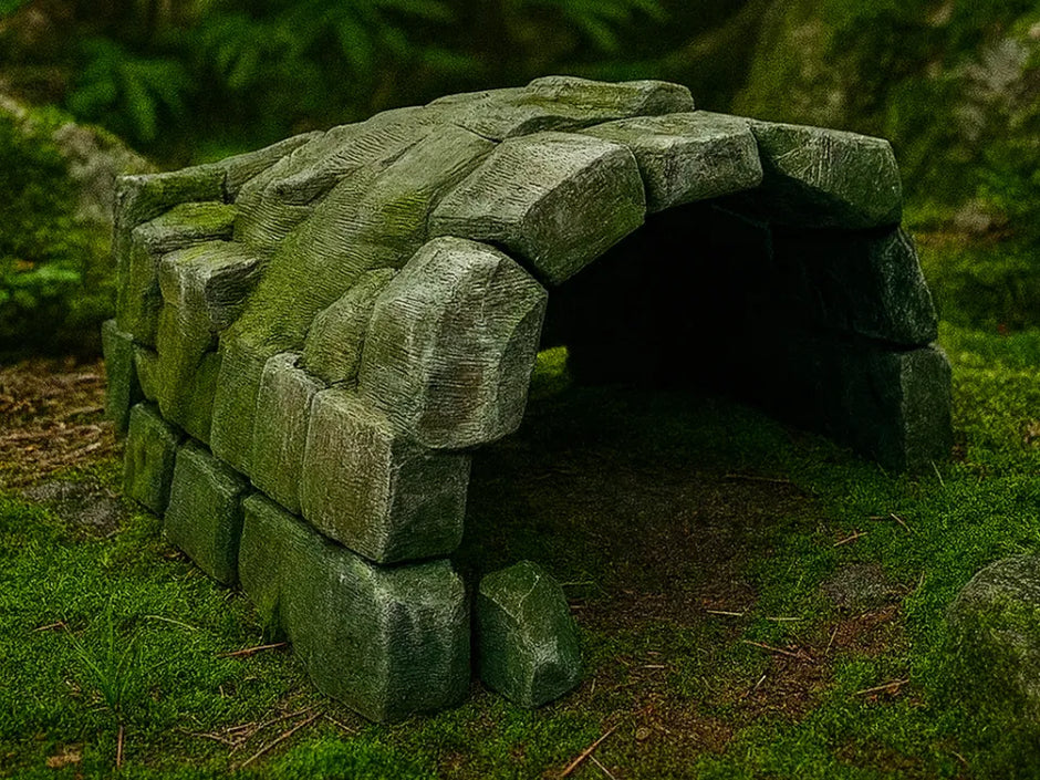 Nascondiglio Roccioso per Terrario – Rifugio per Rettili e Piccoli Animali, Stampa 3D