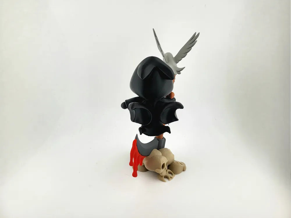 Tristo Mietitore con Corvo e Teschi – Decorazione Halloween