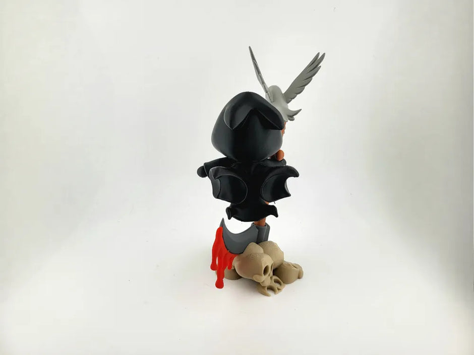 Tristo Mietitore con Corvo e Teschi – Decorazione Halloween