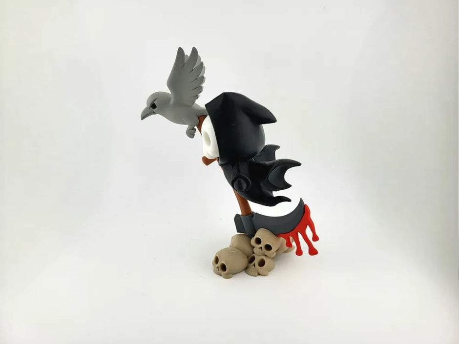Tristo Mietitore con Corvo e Teschi – Decorazione Halloween