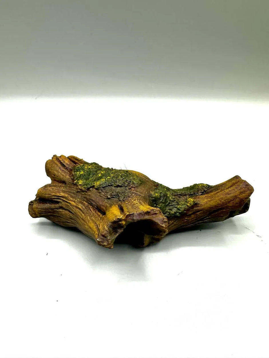 Tronco Cavo Decorativo per Terrario e Acquario – Rifugio per Animali, Effetto Corteccia Naturale, Stampato in 3D