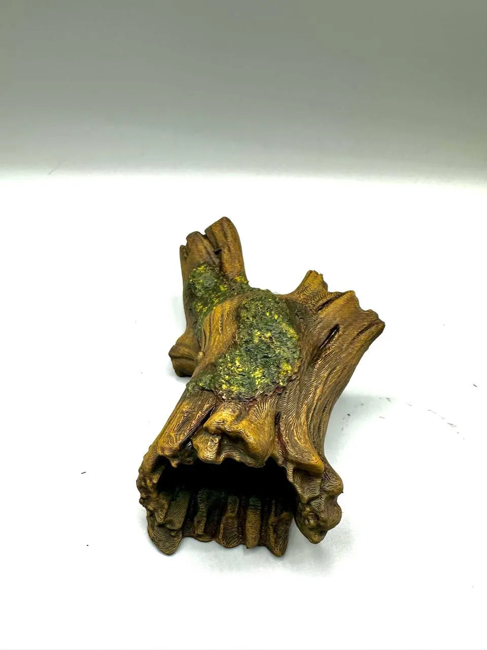 Tronco Cavo Decorativo per Terrario e Acquario – Rifugio per Animali, Effetto Corteccia Naturale, Stampato in 3D