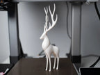 Renna Decorativa in Stampa 3D – Decorazione Invernale Moderna Alta 15,5 cm