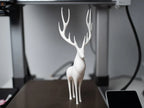 Renna Decorativa in Stampa 3D – Decorazione Invernale Moderna Alta 15,5 cm