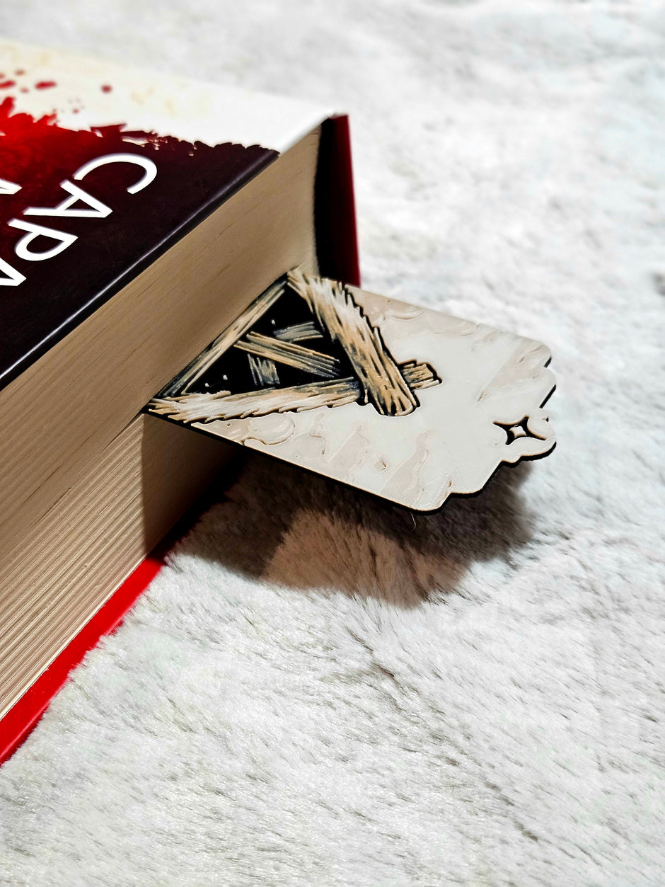 Segnalibro con natalizio, sacra famiglia