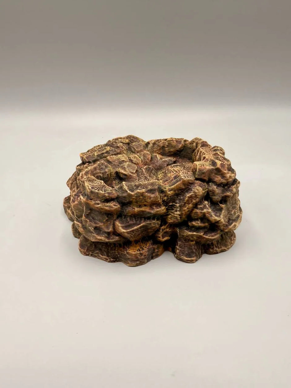 Rockhaven – Nascondiglio Roccioso per Terrario con Ciotola Integrata per Cibo e Acqua
