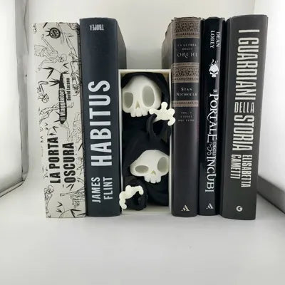Halloween Book Corner 3D – Ghost & Spooky Skull Shelf | Decorazione Horror per Libreria