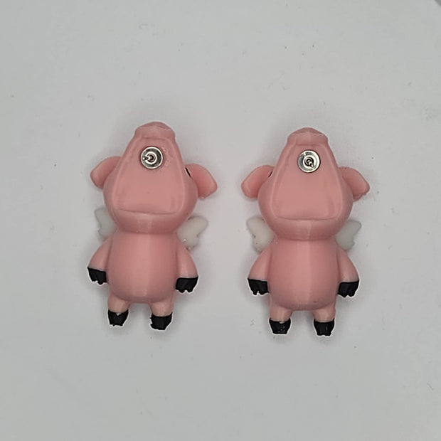 Orecchini il maialino rosa