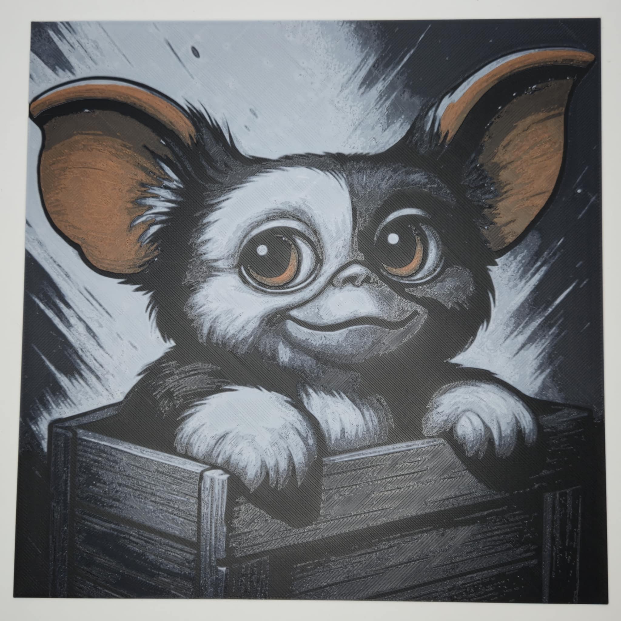 Quadro 3D Gizmo (Gremlins)- Stampa 3D alta definizione