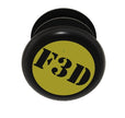 F3D Tappini Manubrio MTB in TPU – 6 Pezzi Nero e Giallo, Stampati in 3D