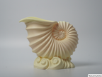 Vaso Nautilus in Stampa 3D – Elegante Fioriera a Forma di Conchiglia