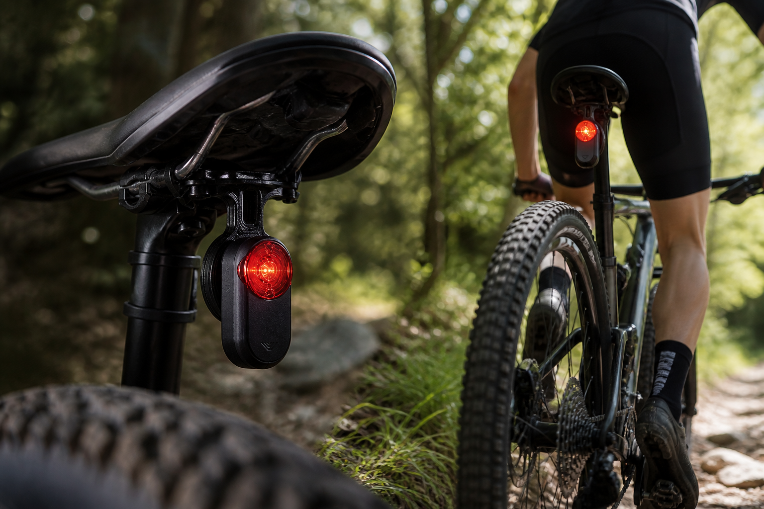 Supporto Sottosella per Luce Posteriore Tipo Garmin Varia – Fissaggio Stabile MTB/Bici