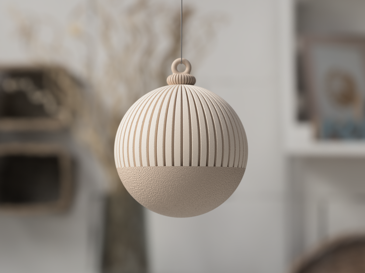 Decorazione natalizia 3D da appendere – Sfera multifunzione da 70 mm