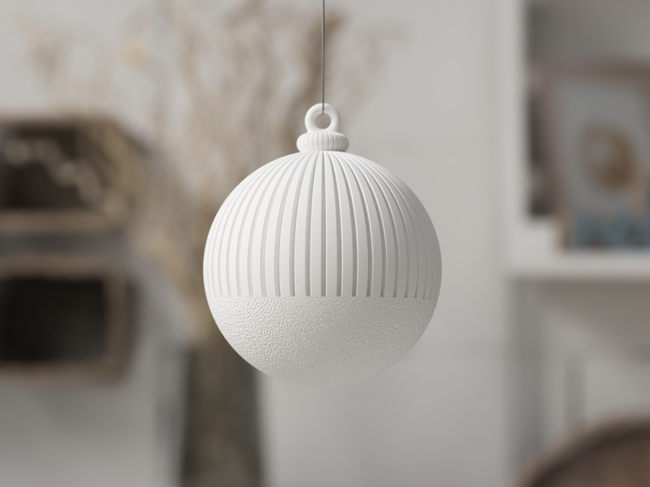 Decorazione natalizia 3D da appendere – Sfera multifunzione da 70 mm