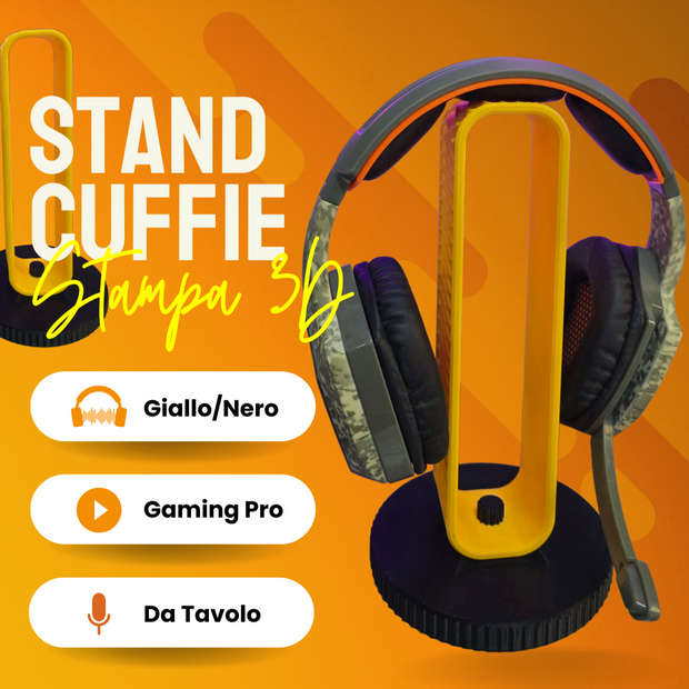 Supporto Cuffie da Tavolo - Stampa 3D - Stand Gaming Pro