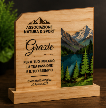 Targhe Ricordo Personalizzate | Plexiglass, Legno e Stampa 3D