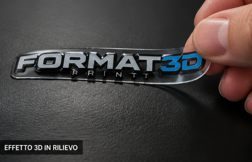 Adesivi UV DTF Personalizzati con Logo | Effetto 3D e Alta Resistenza