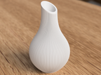Vaso Decorativo Moderno a Coste – Vaso in Stampa 3D