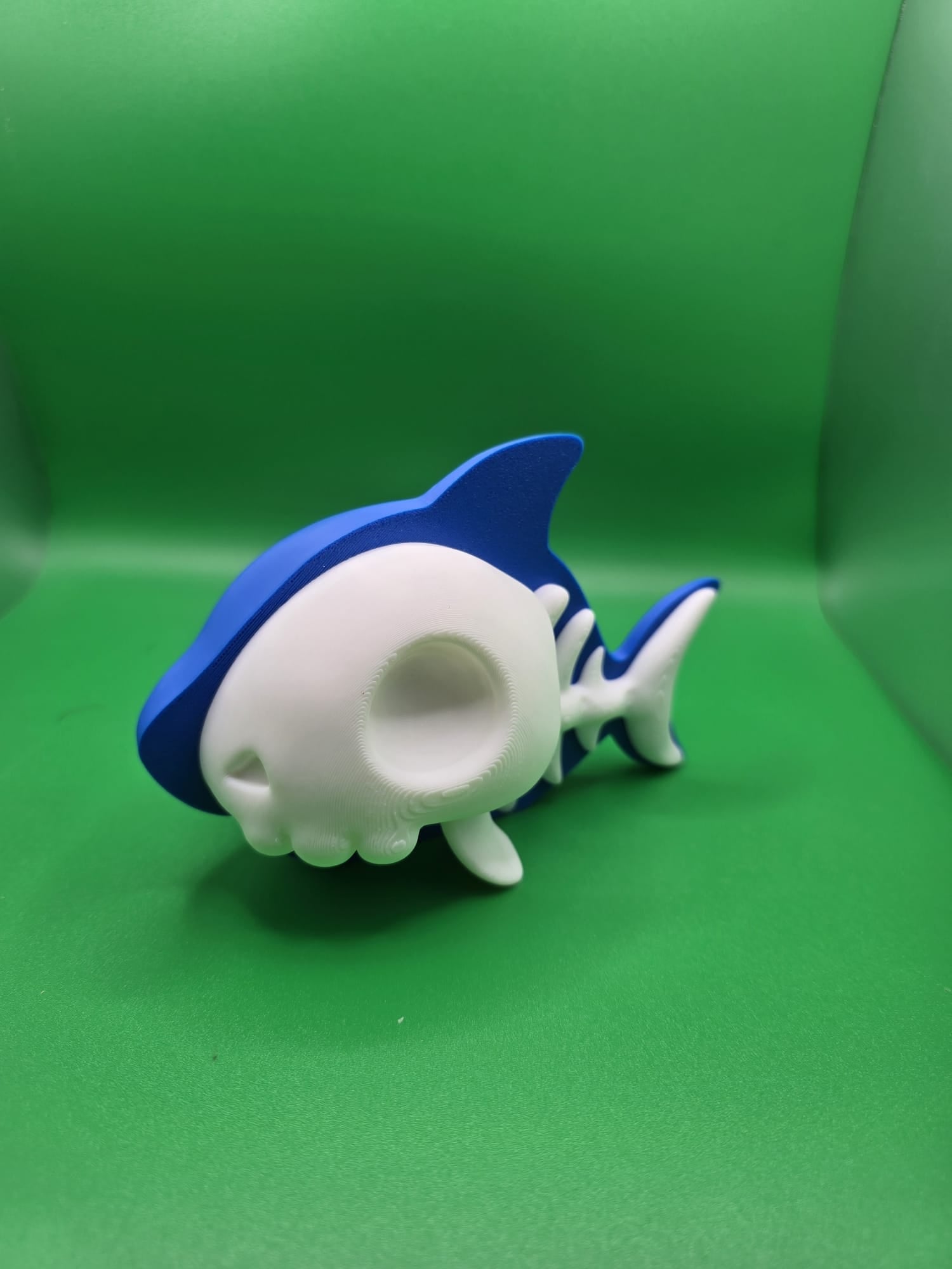 🐟 Sharky Skull – Miniatura 3D Decorativa