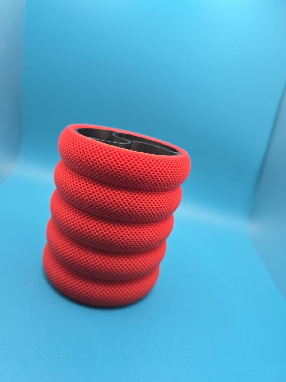 Portapenne Soft Grip Rosso – Design Moderno in Stampa 3D