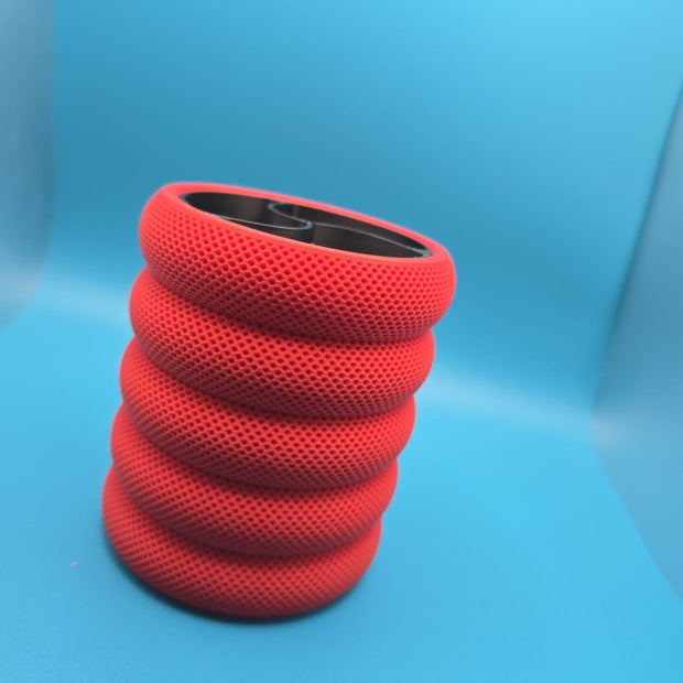 Portapenne Soft Grip Rosso – Design Moderno in Stampa 3D