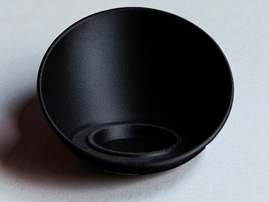 Vaso decorativo design moderno viola e nero