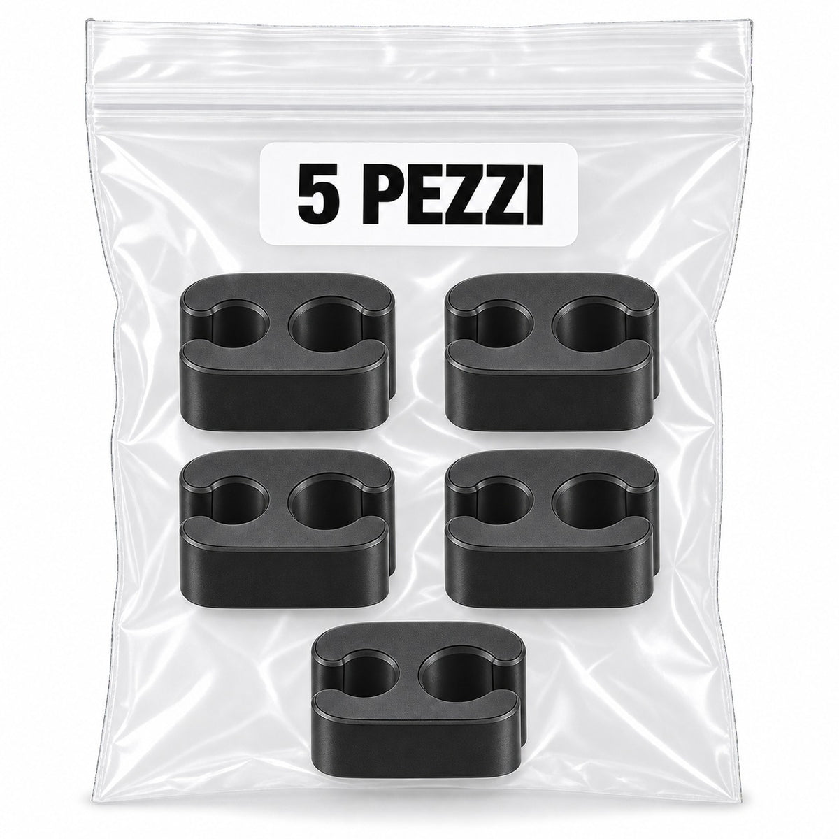 Clip Fermacavi per Bici – Bustina da 5 pezzi