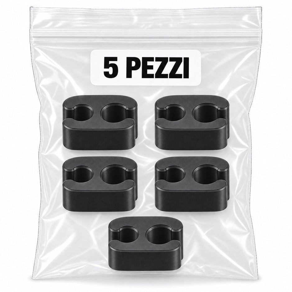 Clip Fermacavi per Bici – Bustina da 5 pezzi