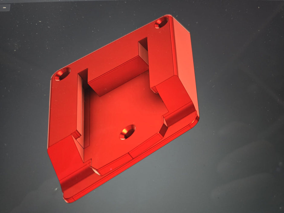 Kit 3 supporti muro batterie compatibili Parkside X20V Team PETG rosso