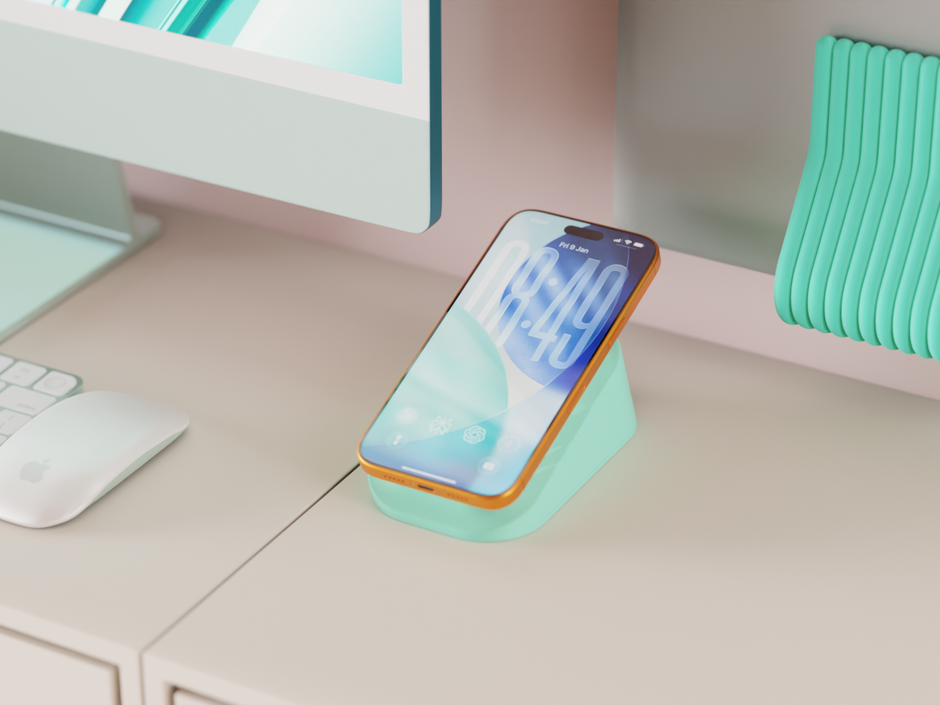 Supporto da scrivania magnetico per smartphone – Design moderno