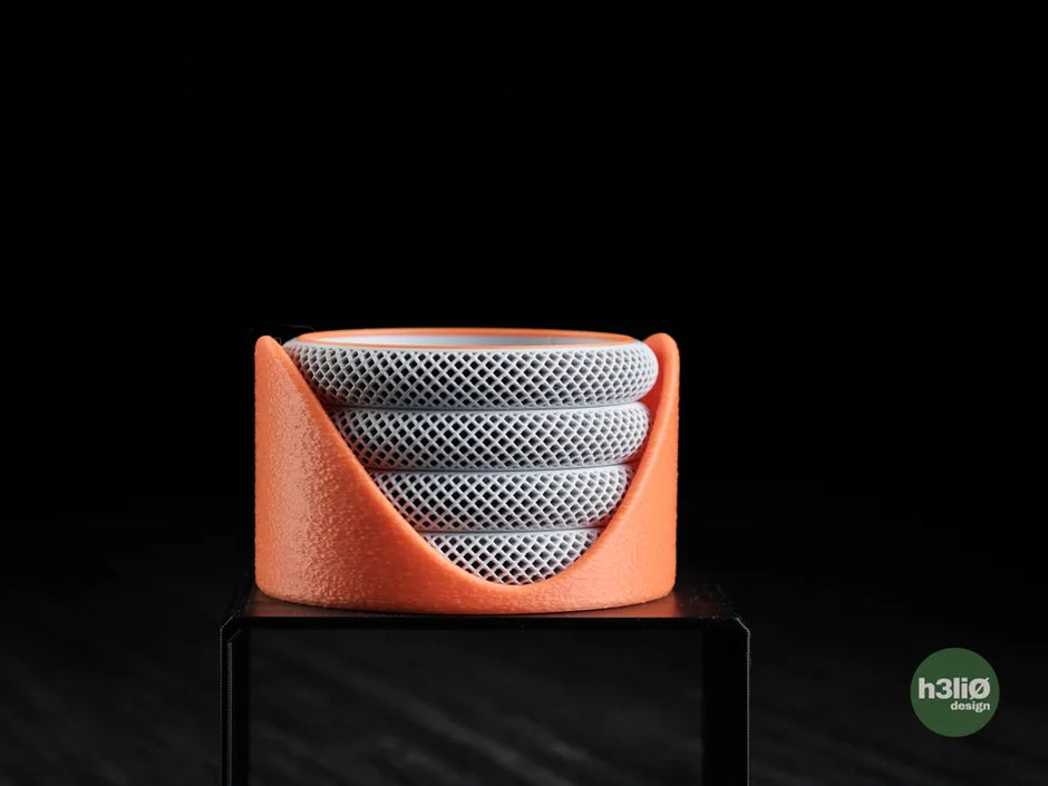 Set di 4 sottobicchieri impilabili con supporto – Design moderno stampato in 3D