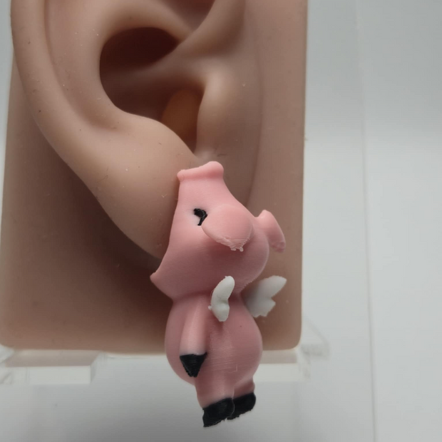 Orecchini il maialino rosa